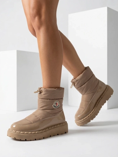 Royalfashion Cizme de zăpadă slip-on pentru femei de culoare maro Ireda