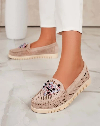 Royalfashion Mocasini de damă din mărgele ajurate Namis