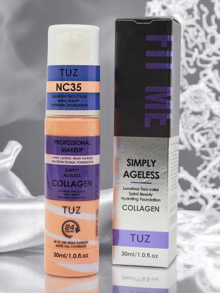 Fond de ten hidratant în două culori cu colagen Warm Beige