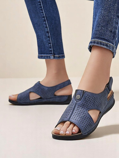 Royalfashion sandale decupate pentru femei Leminni