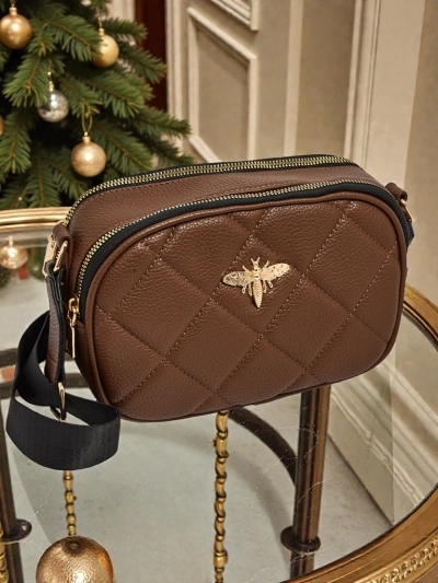 Geantă mică de damă matlasată din piele ecologică Connere