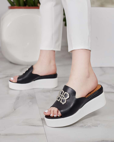 Royalfashion Sailme Flip-flops pentru femei pe o piele de pisică
