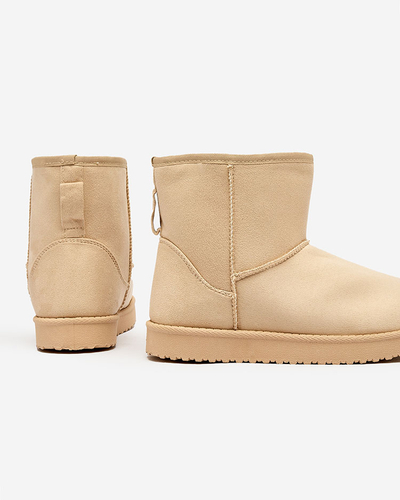 Royalfashion Cizme de damă a'la cizme de zăpadă în bej Regodo