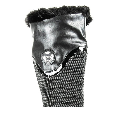 Cizme negre pe un post inferior Meri - Încălțăminte