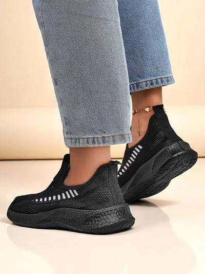Royalfashion Natikani ženski športni čevlji iz blaga Sport Slip-On