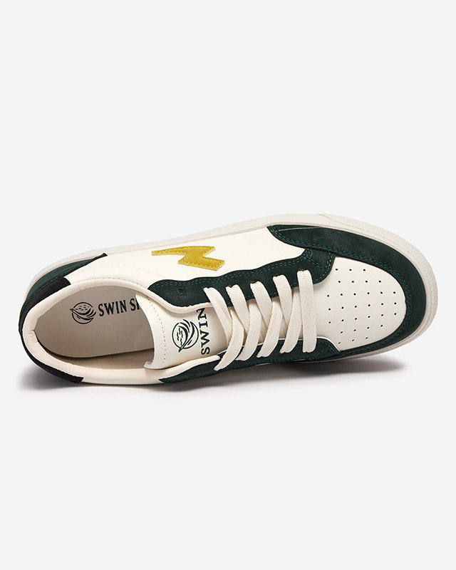 OUTLET Adidași sport de damă de culoare albă și verde Rozzuci- Footwear