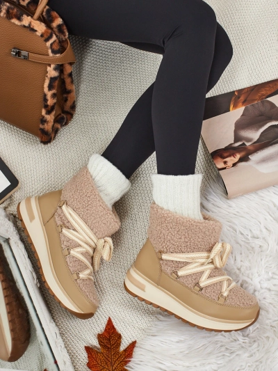 Botine damă tip snowboots cu blană Verruna