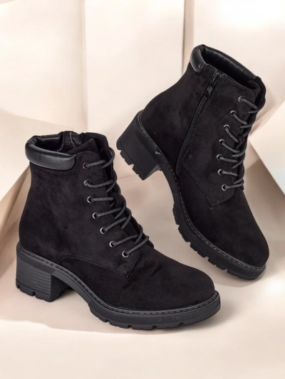 Royalfashion Botine cu siret pentru femei Esio