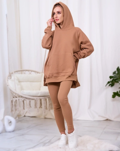 Royalfashion Camel Set de 2 piese pentru femei