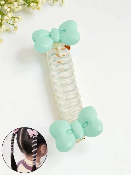 Royalfashion Elastic spiral pentru păr cu fundiță Bow Twist