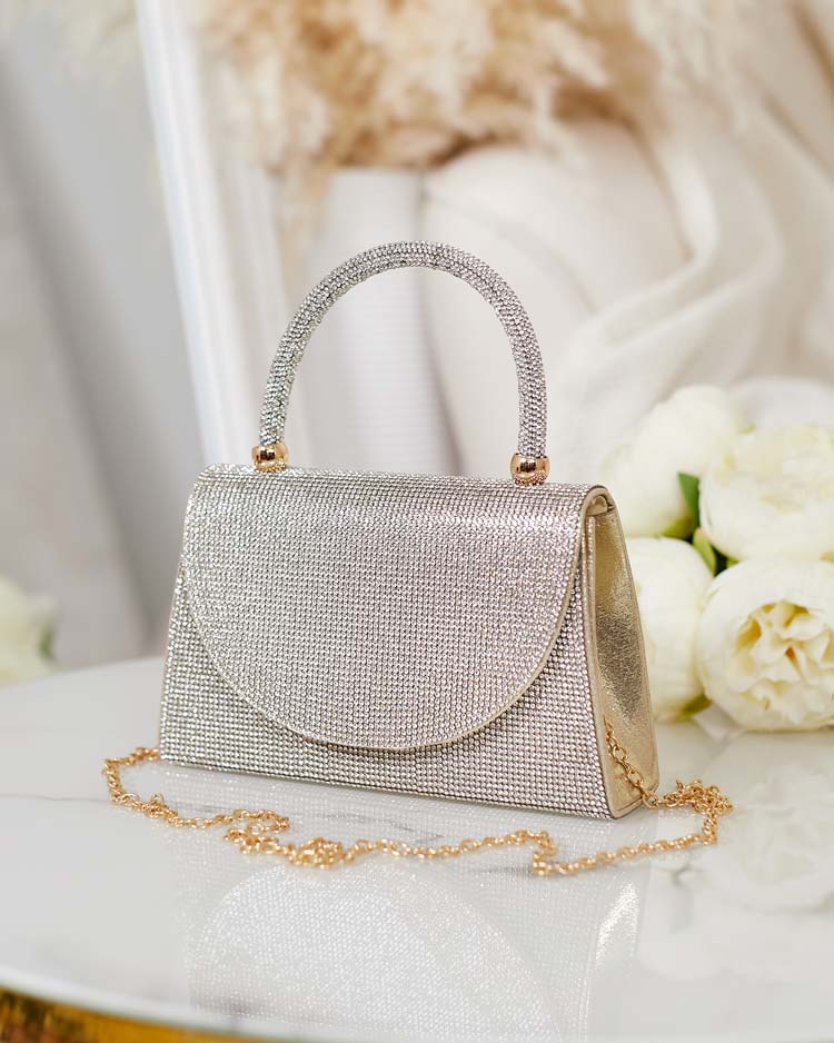 Royalfashion Geantă mică pentru femei cu zirconii