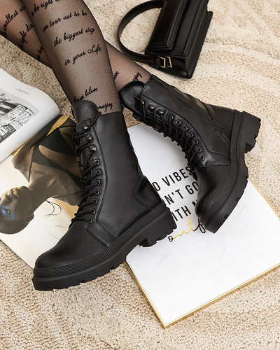 Royalfashion Cizme bagger pentru femei din piele ecologică Vederme