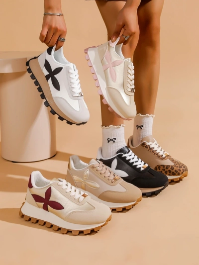 Royalfashion Sneakers sportive pentru femei pe o talpă mai groasă Aloqa