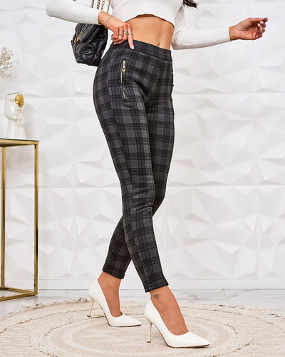 Royalfashion Pantaloni teggings carouri izolate pentru femei