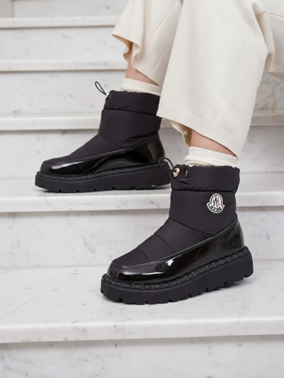 Royalfashion Cizme de zăpadă slip-on pentru femei de culoare neagră Ireda