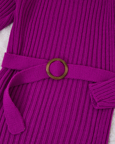 Royalfashion Rochie pulover mov pentru femei