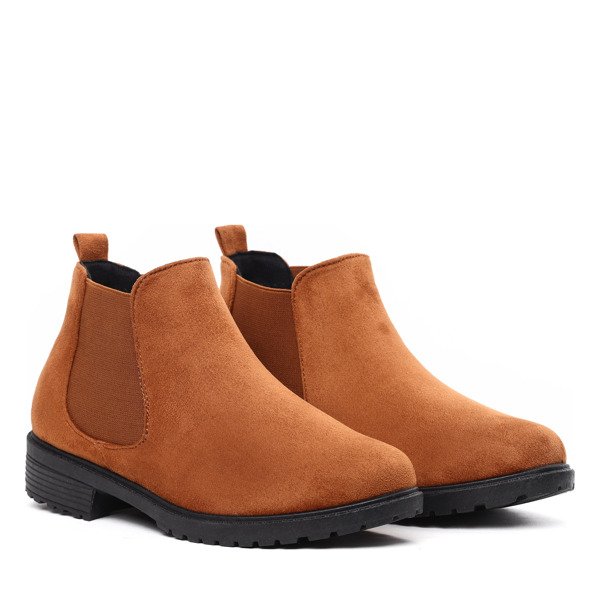 Klasyczne, brązowe botki Ellison- Obuwie