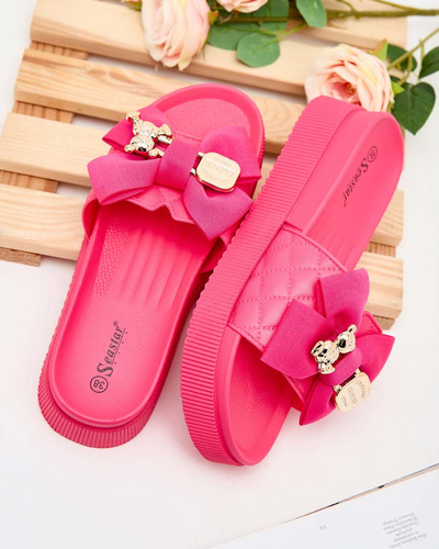 Royalfashion Papuci de damă Lemini Bow Flip-Flops