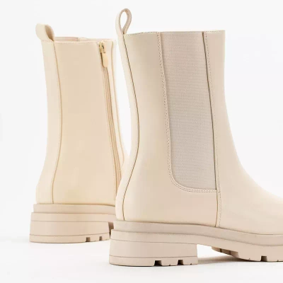 OUTLET Cizme inalte dama bej de la Dolfina - Incaltaminte