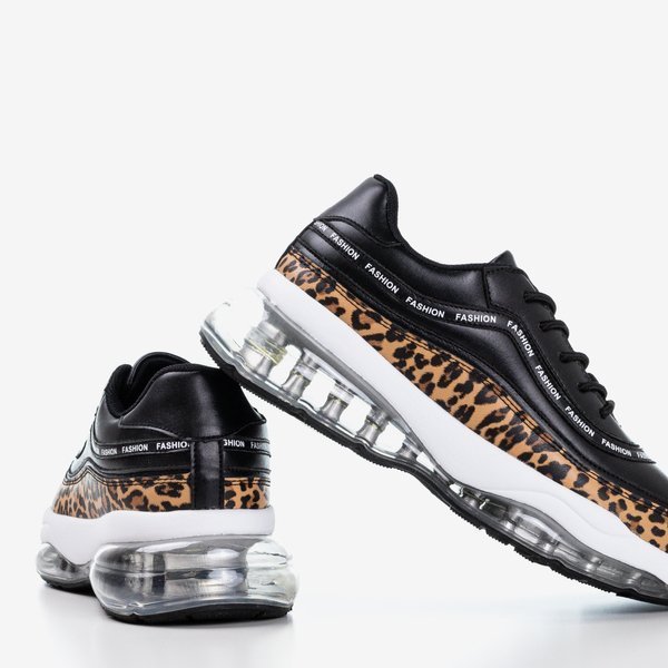 Ghete leopard Gromin negre - Încălțăminte