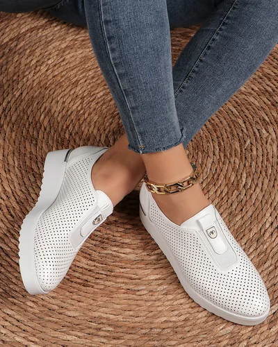 Pantofi perforați pentru femei Royalfashion Slip-on Goffies
