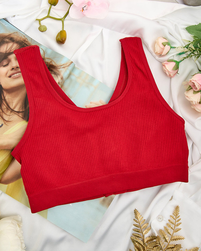 Royalfashion Sutien sport cu nervuri pentru femei