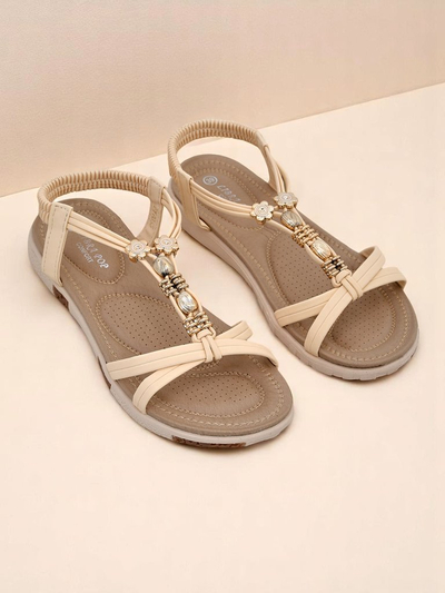 Royalfashion Sandale pentru femei cu ornamente Veve