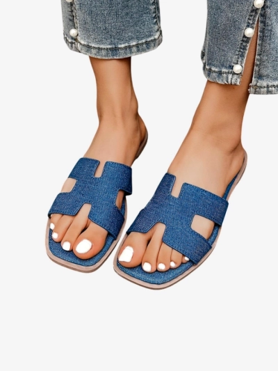 Royalfashion Sandale femei cu talpă plată Eval
