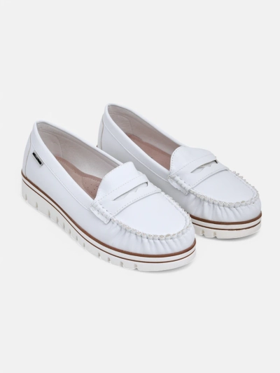 Mocasini Albi Eleganza Din Colecția De Primăvară
