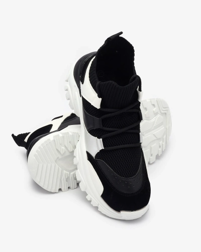 Adidași sport de damă albi și negri Ziragga- Footwear
