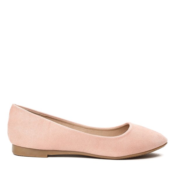 Różowe, klasyczne balerinki Gaia- Obuwie