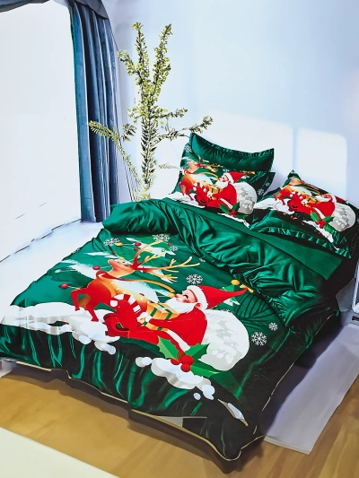 Royalfashion Lenjerie de pat de Crăciun 160x200 set 3 PIESE