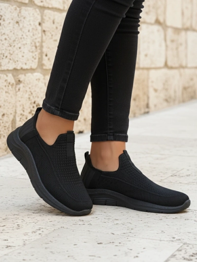 Royalfashion Pantofi sport din material textil pentru femei Slip-On Secat