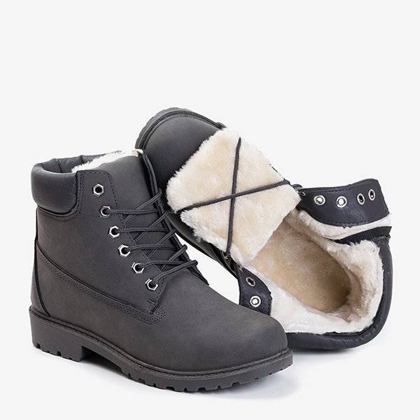 OUTLET Trappers gri închis Adeline - Încălțăminte