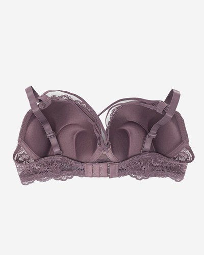 Sutien de damă violet cu dantelă - Lenjerie intima