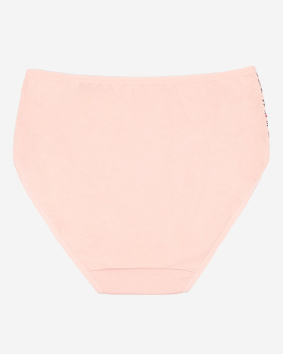 Chiloți roz cu imprimeu. PLUS SIZE- Lenjerie intimă