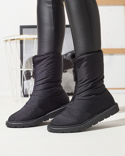 Cizme negre pentru femei a'la cizme de zăpadă Tirigga- Footwear
