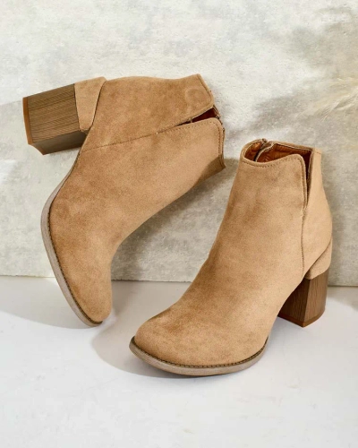Royalfashion Cizme Ovi eko din piele întoarsă pentru femei