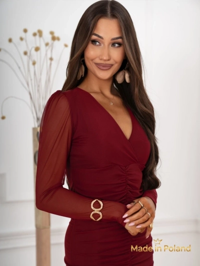 Rochie de damă Midi cu fantă Romantic Vibe