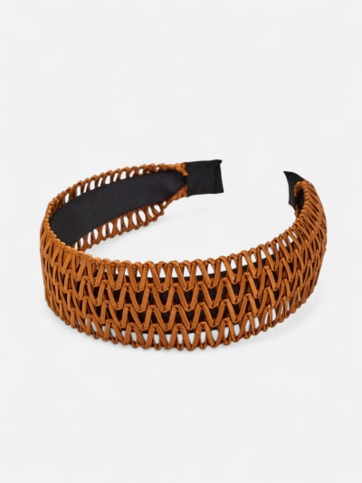 Royalfashion Opaska rum ażurowa împletită