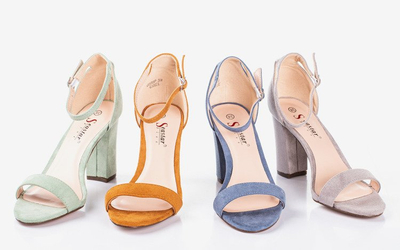 Sandale de dama verzi pe un post Sweet Honey - Încălțăminte