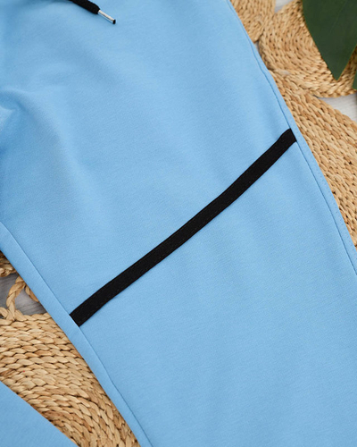 Pantaloni de trening albastri dama - Imbracaminte