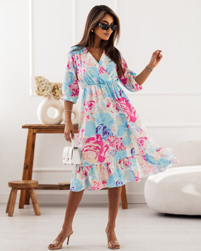 Royalfashion Rochie midi pentru femei cu model original