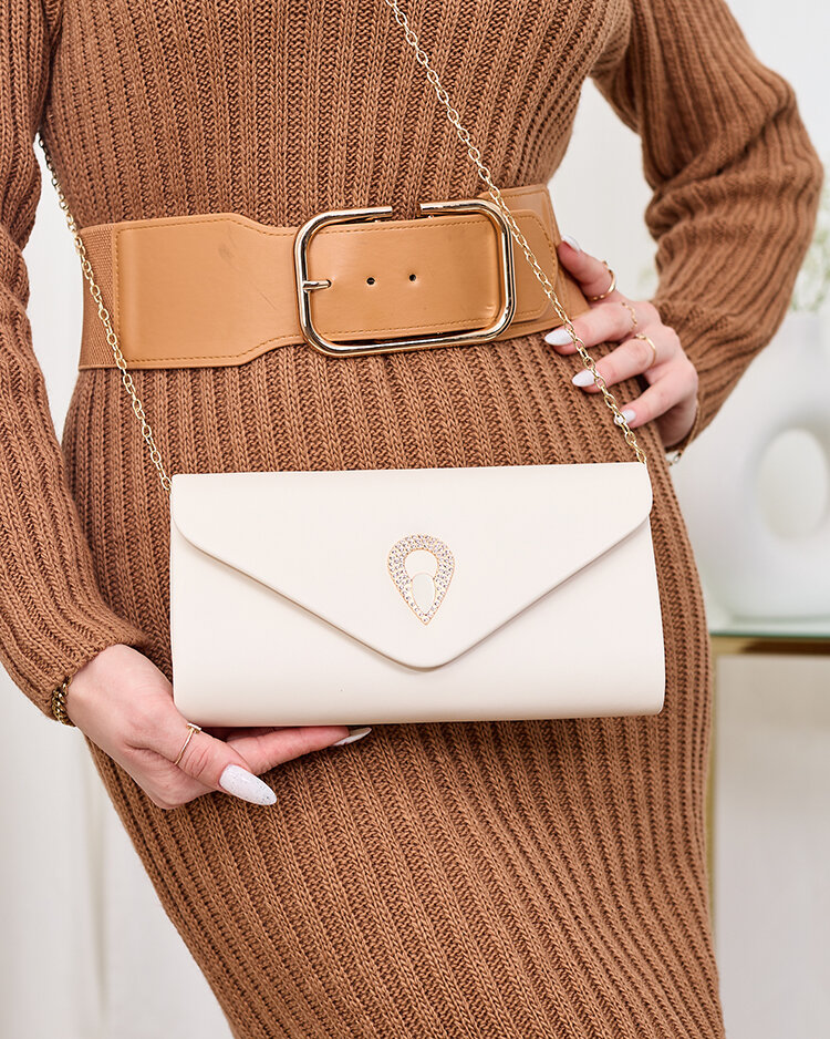 Royalfashion Geantă de ambreiaj pentru femei bej