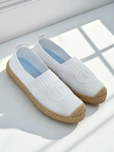 Espadril pa dama Calista Biancha – blanku platé di suède ekológiko, estilo italiano