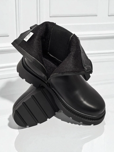 Botine înalte de damă din piele ecologică Pearl Mist
