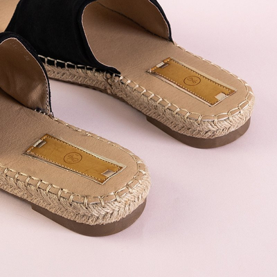 Papuci Lamiya pentru femei negre - Încălțăminte