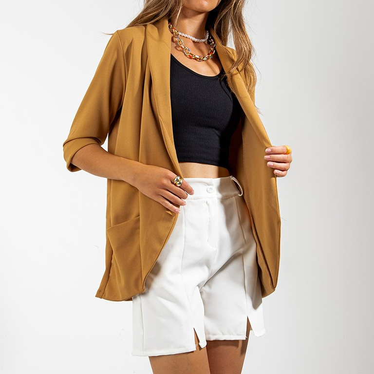 Mantou de cămilă pentru femei fără fixare - Îmbrăcăminte