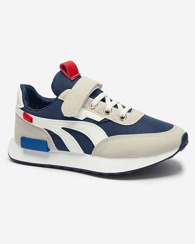 Pantofi sport pentru copii în albastru marin-gri Kaxo- Footwear