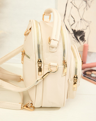 Royalfashion Rucsac mic pentru femei din piele ecologică cu ursuleț de pluș